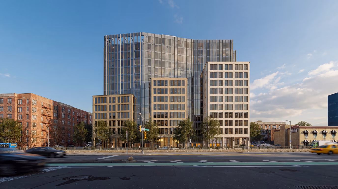 Exterior architectural render for developers